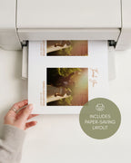 Wedding Photo Thank You Card Template 012