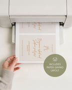 Orange Modern Save the Date Template 012