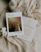 Wedding Photo Thank You Card Template 012