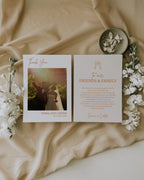 Wedding Photo Thank You Card Template 012