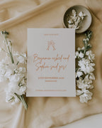 Orange Modern Save the Date Template 012