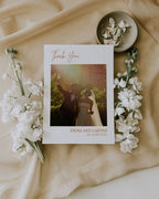 Wedding Photo Thank You Card Template 012