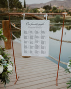 Alphabetical Seating Chart Template: Our Favorite People Wedding Seating Sign 011