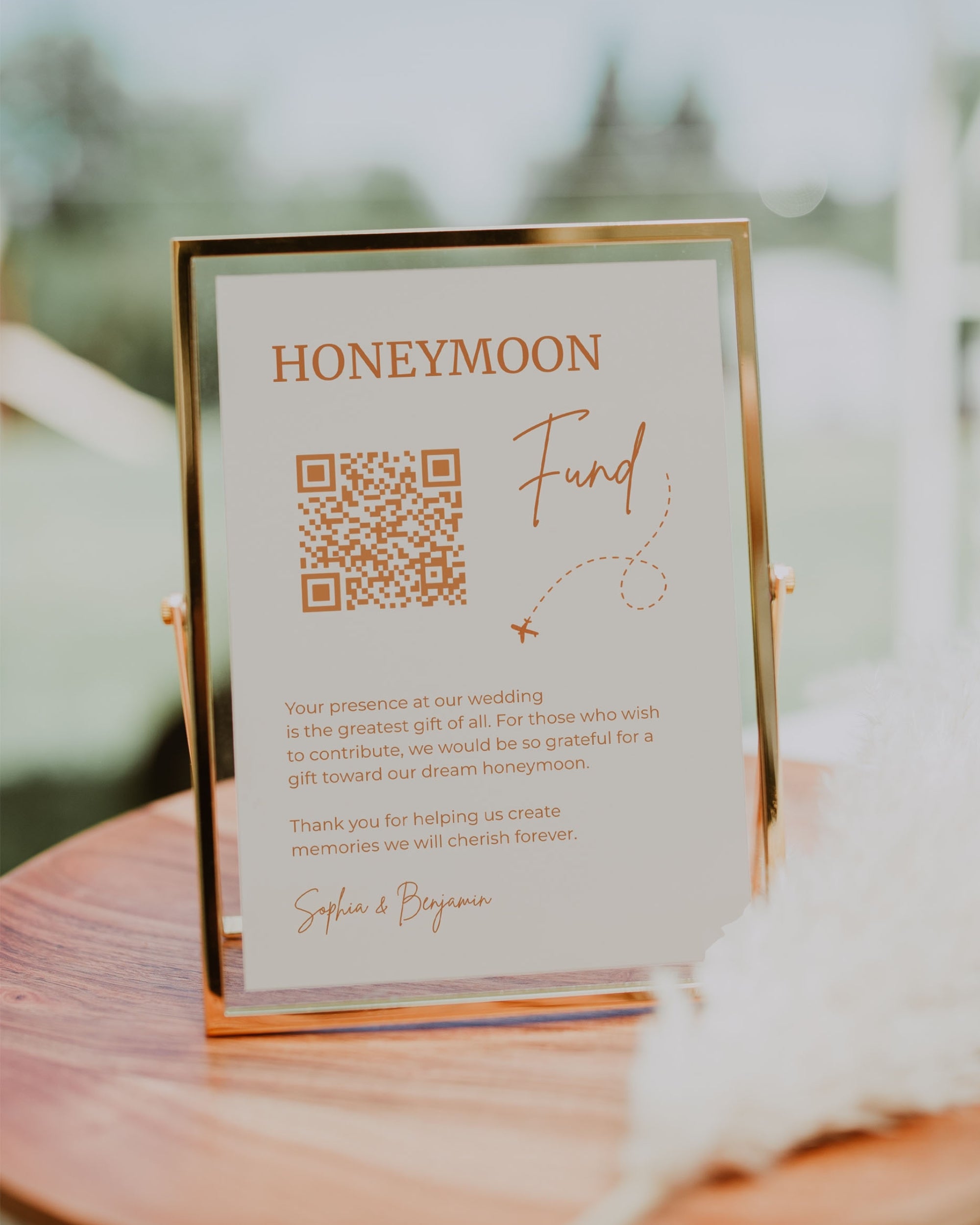 Honeymoon Fund Sign Template 012