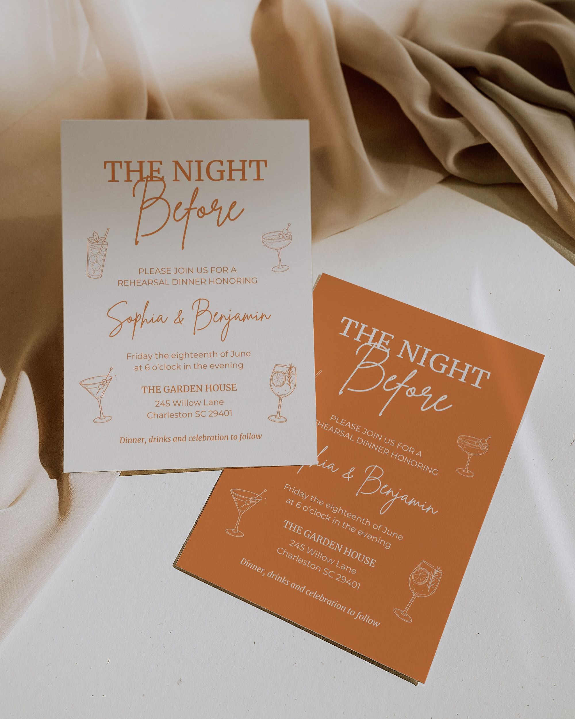 Rehearsal Dinner Invitation Template 012
