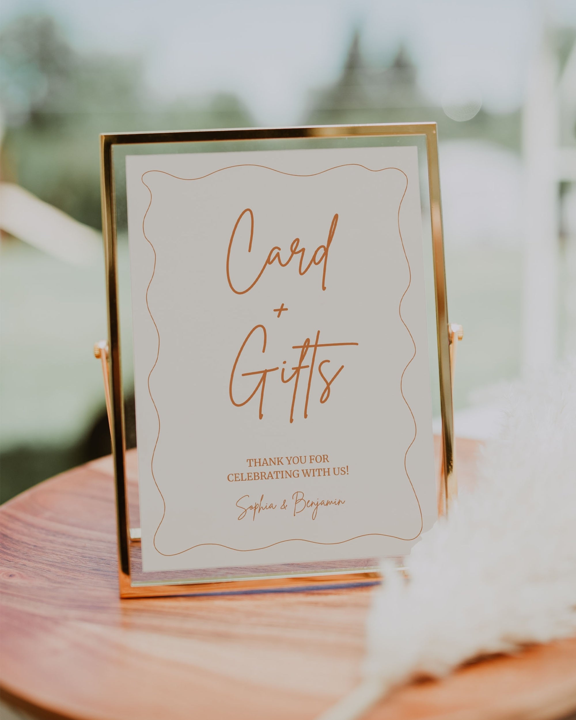 Card and Gifts Sign Template 012