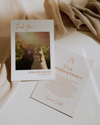 Wedding Photo Thank You Card Template 012