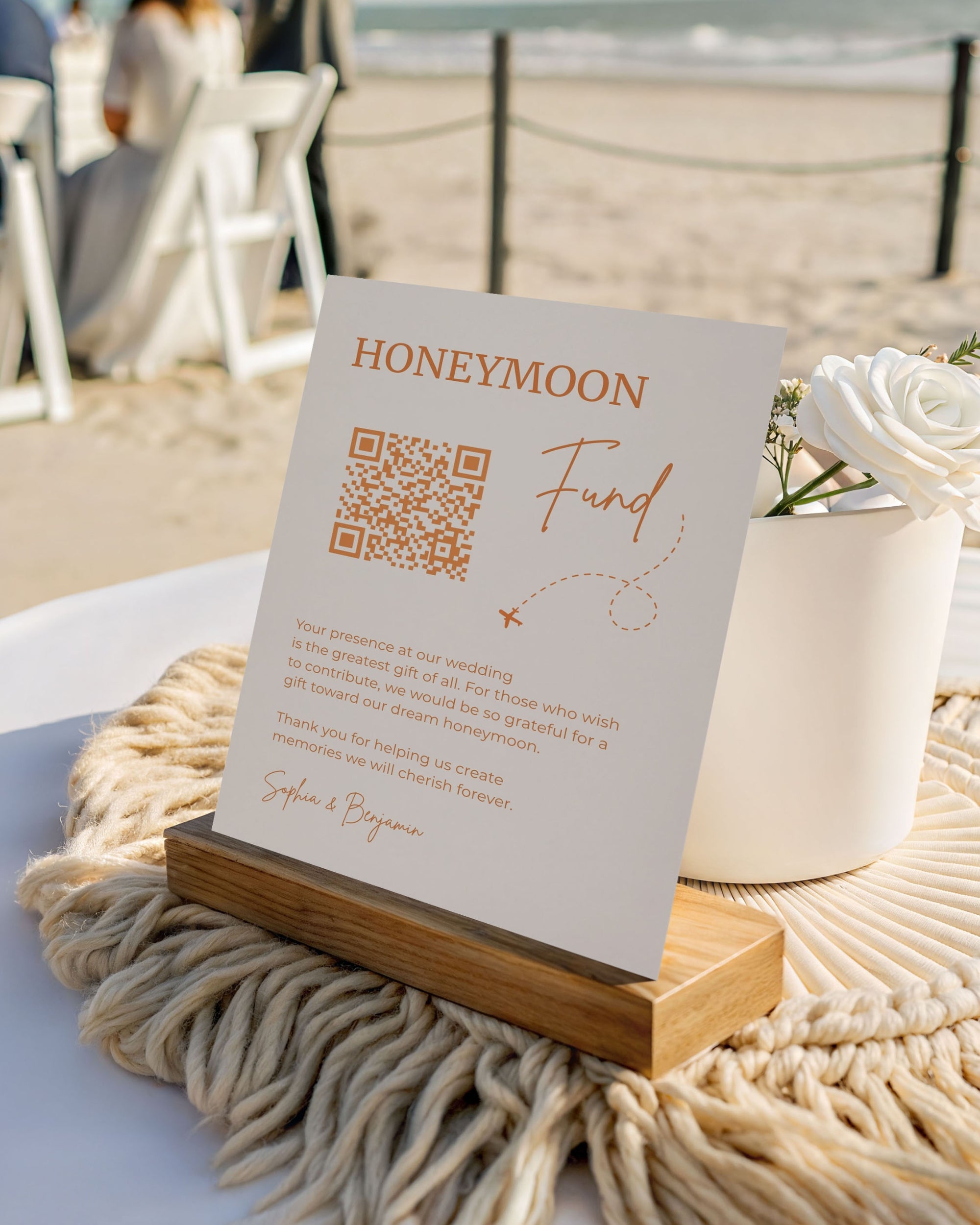 Honeymoon Fund Sign Template 012