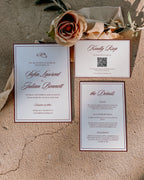 Wedding Invitation Template Set: Editable Elegant Invitation Suite With QR RSVP (Instant Download) 