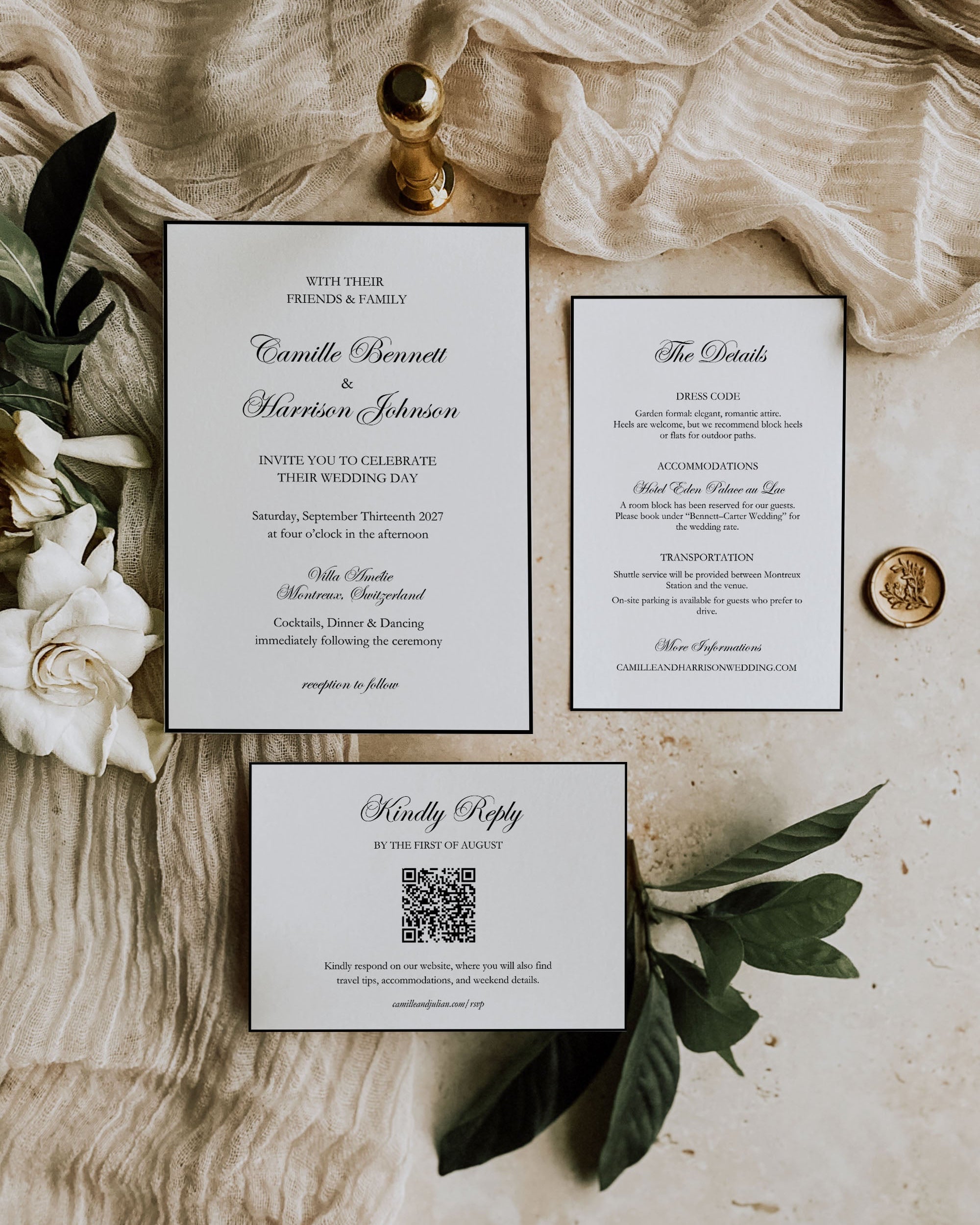 Modern Invitation Suite Template