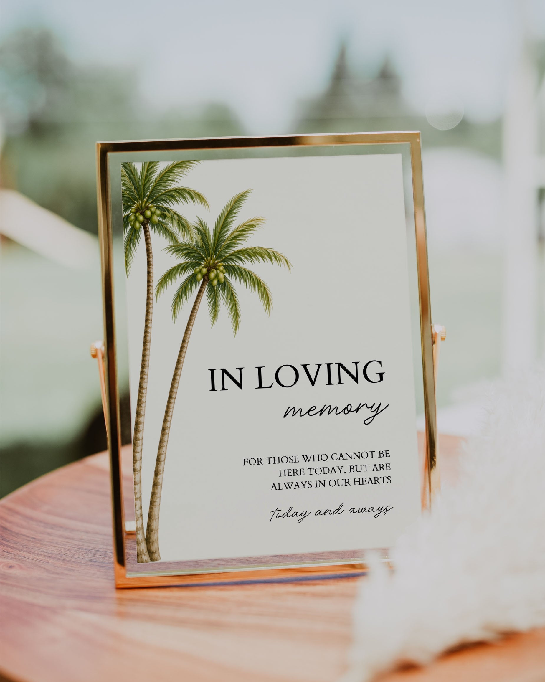 In Loving Memory Template: Editable Reception Memorial Sign (Instant Download)