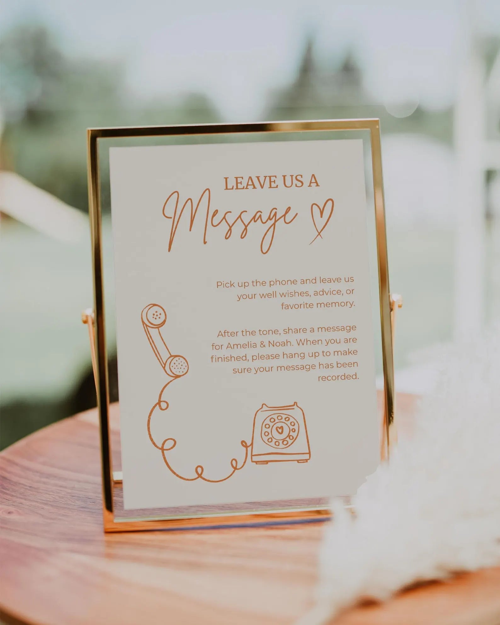Orange Audio Guestbook Sign Template 012